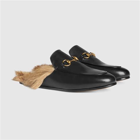 gucci slippers con gioiello|Women's Princetown slipper in copper leather .